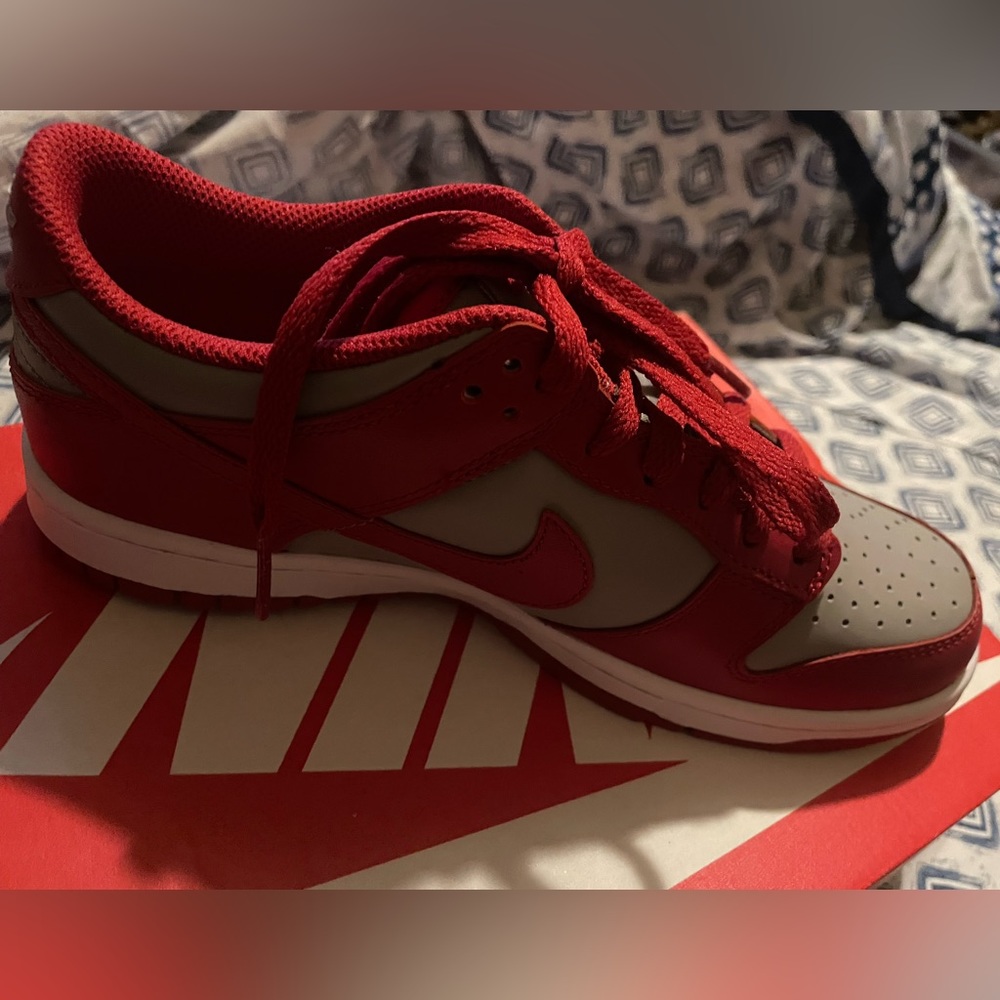 Nike Dunks Sz 6(GS) Color: Gray/Red